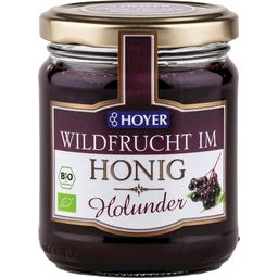 HOYER Organic Wild Elderberries in Honey - 250 g