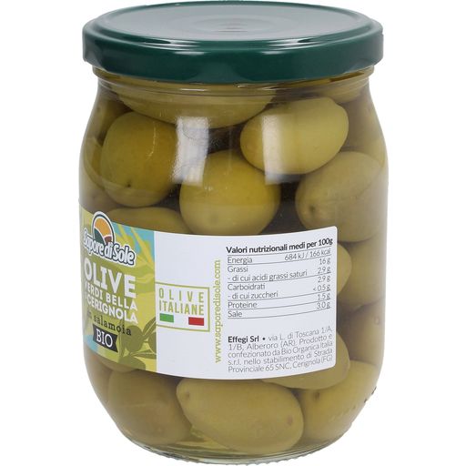 Olive Verdi Bella di Cerignola in Salamoia Bio - 550 g