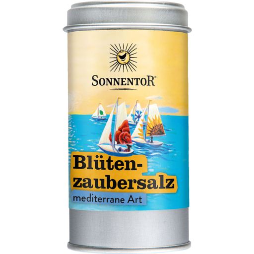 Sonnentor Sól Morza Śródziemnego kwiatowa sól BIO - Puszka, 90 g