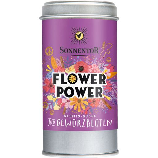 Sonnentor Flower Power przyprawy i kwiaty bio - Puszka, 40 g