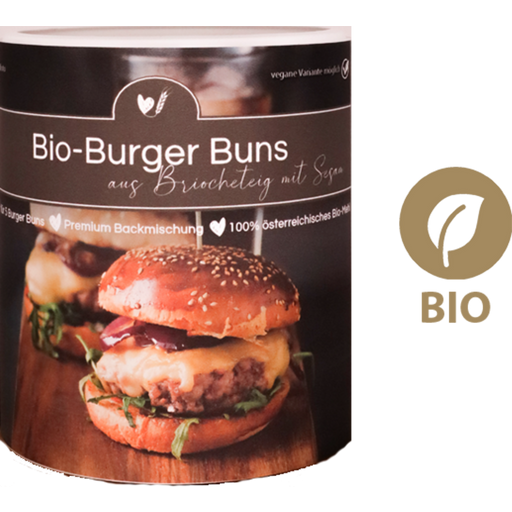 Organic Brioche Burger Buns with Sesame Seeds - 339 g