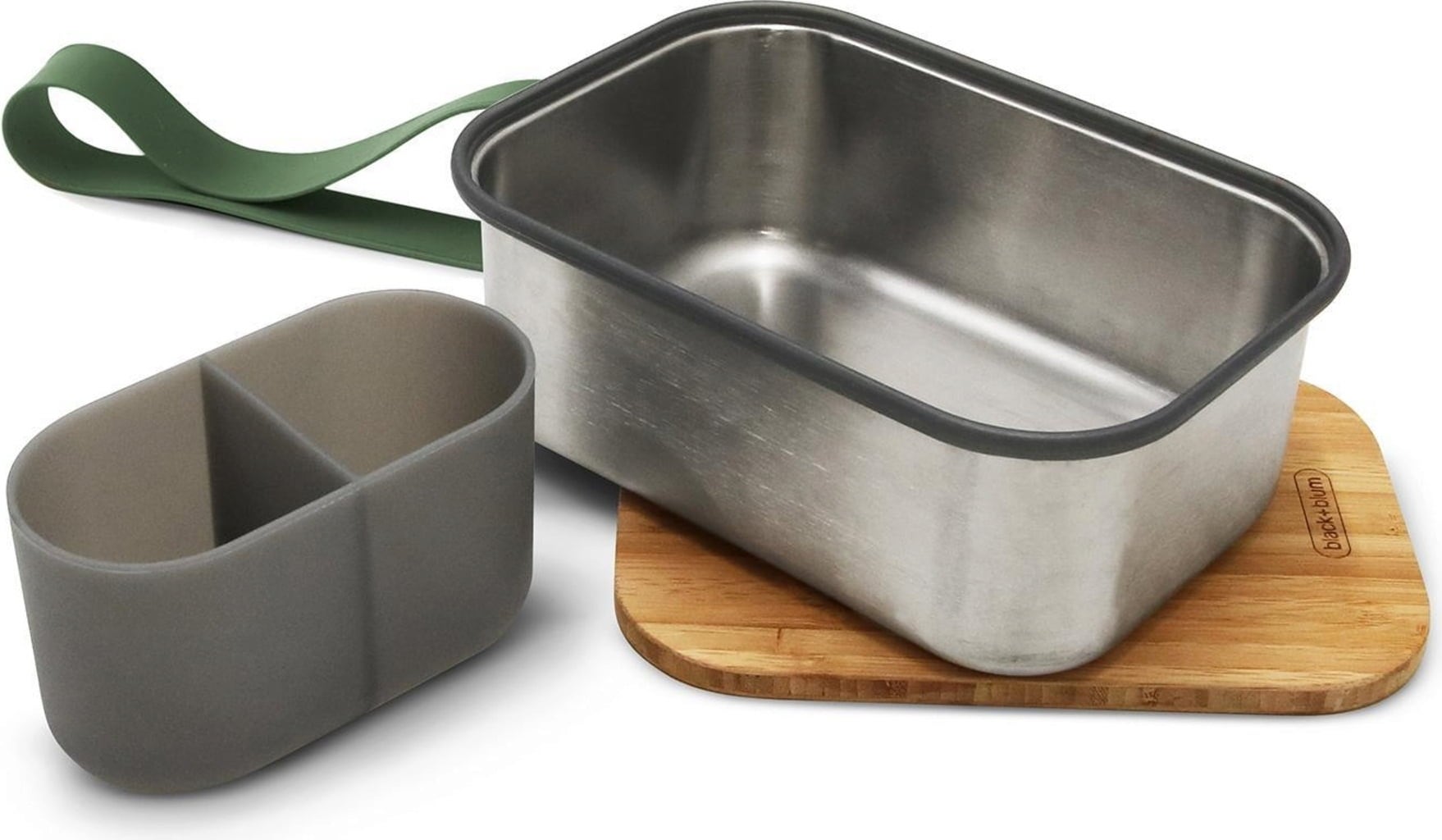 Fiambrera para Sandwich de Acero Inoxidable, Grande - Olive