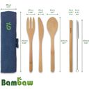Bambaw Komplet jedilnega pribora iz bambusa - Ocean