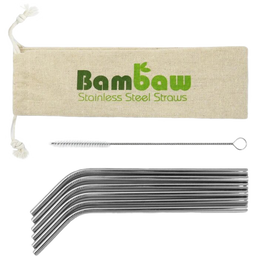 Bambaw Kit de Pailles en Acier Inox