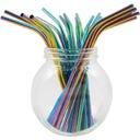 Bambaw Pailles en Acier Inox - Multicolore