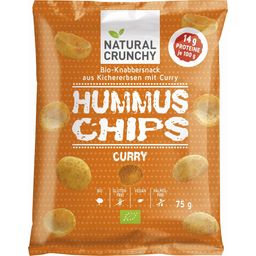 NATURAL CRUNCHY Organic Hummus Chips - Curry - 75 g
