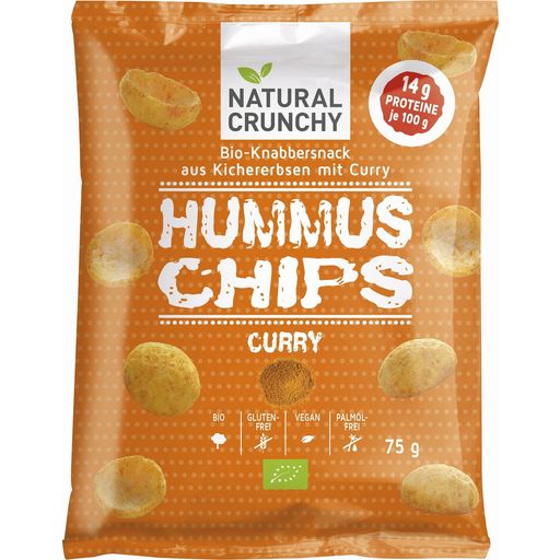NATURAL CRUNCHY Hummus Chips Curry Bio - 75 g