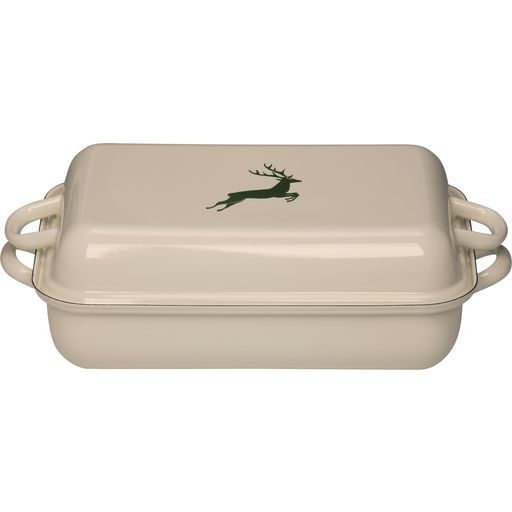 RIESS Casserole Dish with Lid- Green Stag - 1 Pc.