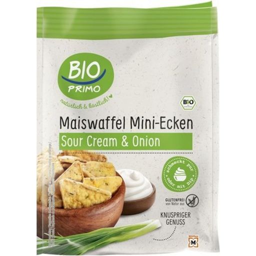 Bio mini kukuřičné vafle - Sour-Cream & Onion