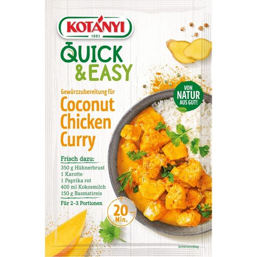 Quick & Easy - Mezcla de Especias de Curry de Pollo al Coco - 20 g