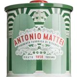 Mattei Tuscan Almond Biscuits in a Round Tin