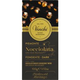 Venchi Dark Chocolate with Whole Hazelnuts - 100 g