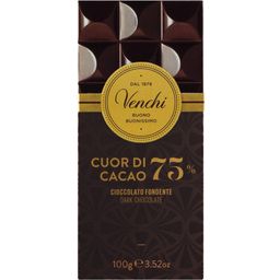 Cuor di Cacao - Tablette de Chocolat Noir 75% - 100 g