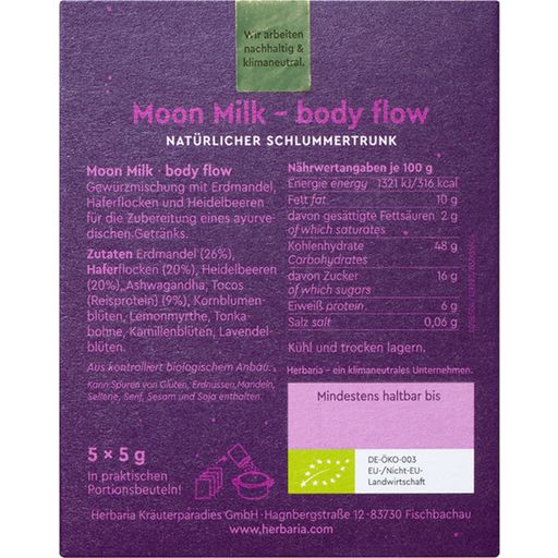 Herbaria Organic Moon Milk body flow - 25 g