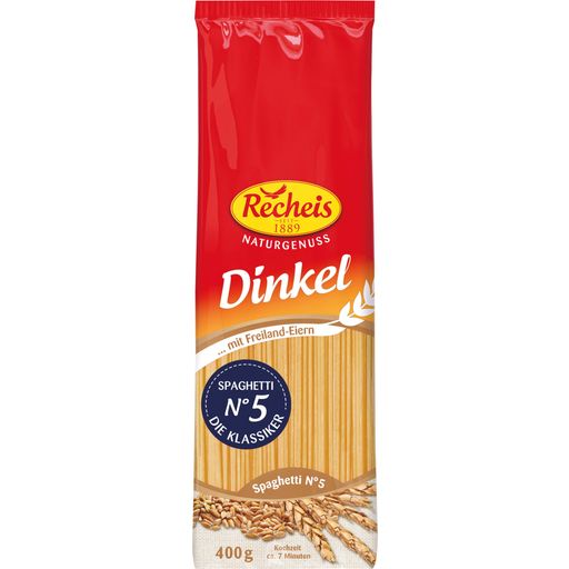Recheis Naturgenuss Dinkelpasta - Spaghetti N°5 - 400 g