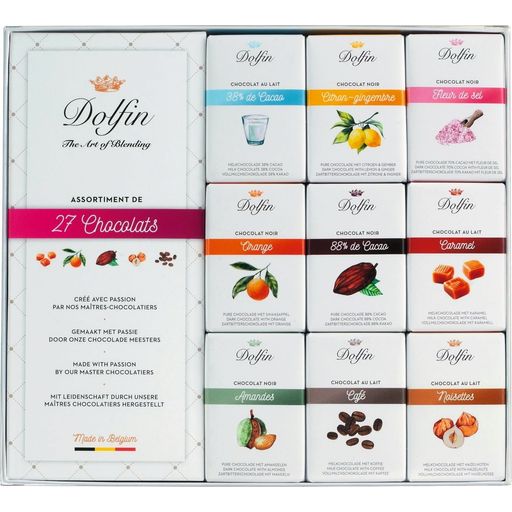 Dolfin Boîte de 27 Mini-Tablettes de Chocolat - 270 g