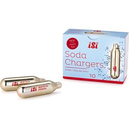 iSi - inspiring food Soda Charger Capsules, Pack of 10