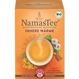 TEEKANNE Biologische NamasTee - Inner Warmth - Innerlijke warmte (15 theezakjes met dubbelgevouwen theekamers)