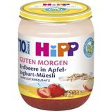 Biologische Babyvoeding Potje - Good Morning Aardbei in Appel Yoghurt Muesli