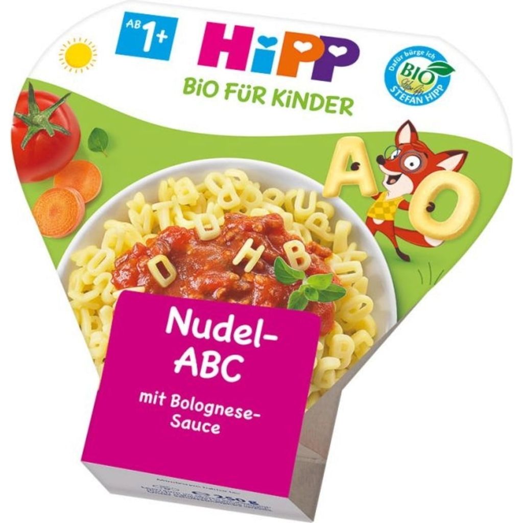 HiPP Organic Alphabet Pasta in Bolognese Sauce, 250 g - Piccantino