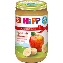 HiPP Bio ovocná kaše s jablky a banány - 250 g