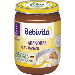 Bebivita Bio Babygläschen Abendbrei Keks-Banane - 190 g