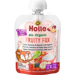 "Fruity Fox" bio jogurtová kapsička s jablkem, banánem a lesními plody