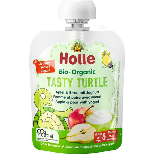 Tasty Turtle - Pouchy Bio Mela e Pera con Yogurt - 85 g