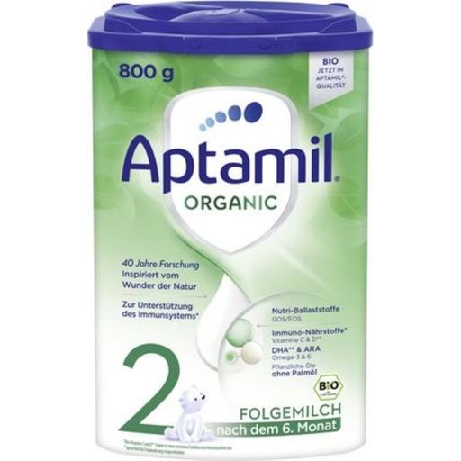 Aptamil ORGANIC 2 Tápszer 6 hónapos kortól - 800 g