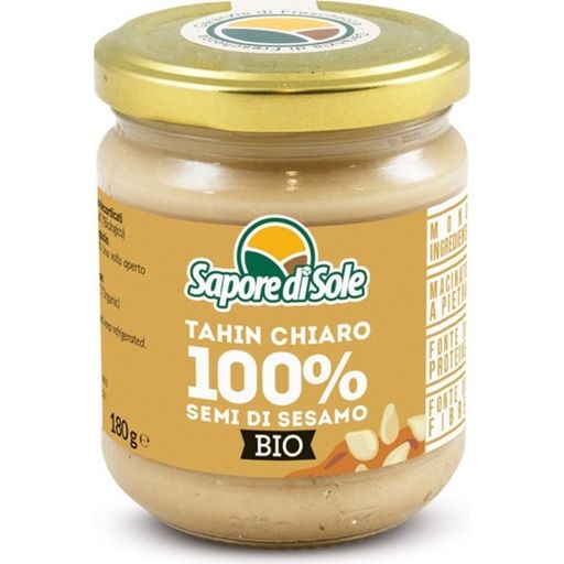 Sapore di Sole Crème 100% Sésame Bio - Tahini Clair - 180 g