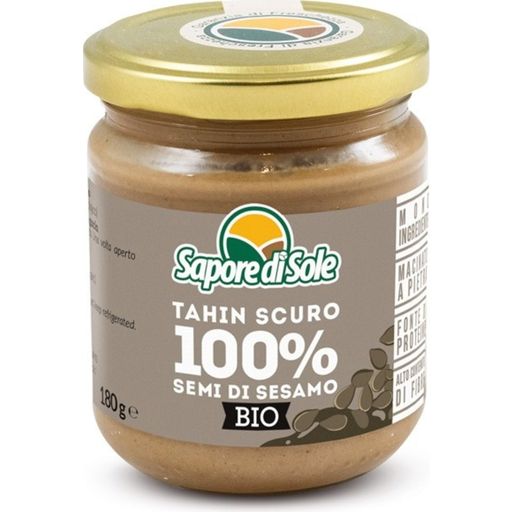 Biologische 100% Volkoren Sesamcrème - Donkere Tahini - 180 g