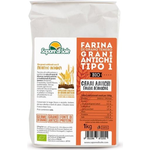 Bio moka iz starodavnih žit - Romagna tip 1 - 1 kg