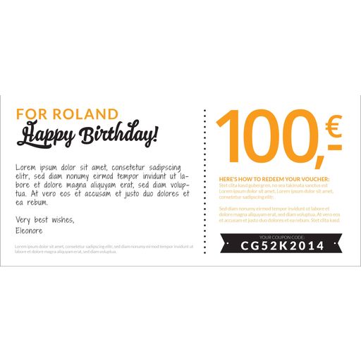 Piccantino Nice Birthday - Gift Certificate - 
