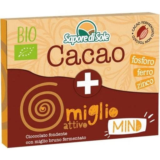 Sapore di Sole Bio czekolada z ziarnami prosa - Mind - 30 g
