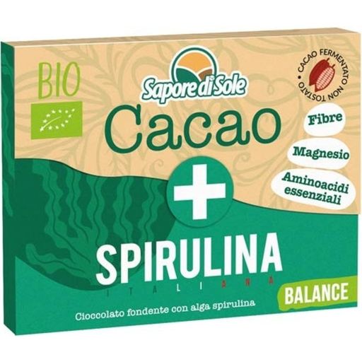 Sapore di Sole Bio Csokoládé spirulinával - Balance - 30 g