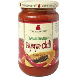 Zwergenwiese Biologische Tomatensaus Papaya Chili - 340 ml