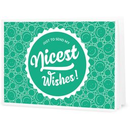 "Nicest Wishes!" - bon upominkowy do samodzielnego wydrukowania