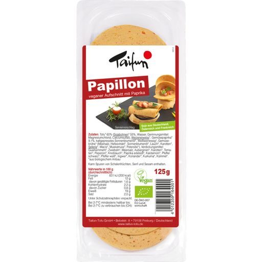 Bio Papillon - wegańska wędlina z papryką - 125 g