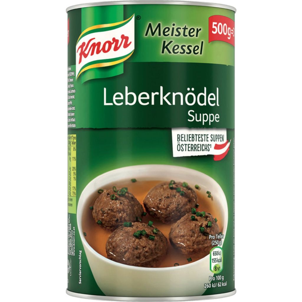 Knorr Meister Kessel Leberknödel Soup, 500 g - Piccantino Online Shop ...