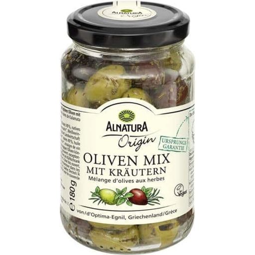Alnatura Origin - Mélange d'Olives aux Herbes Bio - 180 g
