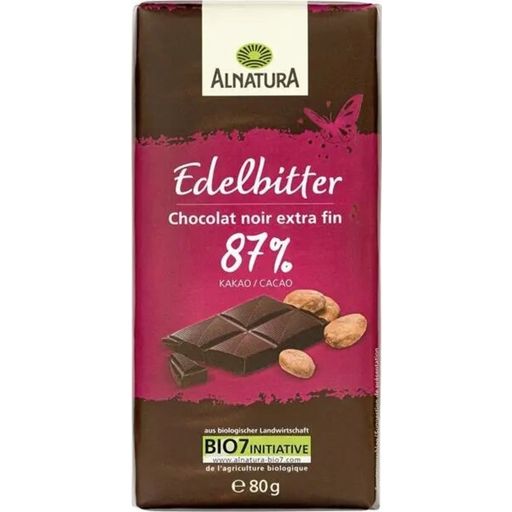 Alnatura Cioccolato Fondente 87% Bio - 80 g