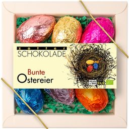 Zotter Schokolade Bio barevná velikonoční vajíčka