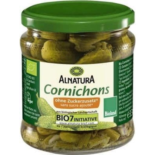 Alnatura Bio cornichons, édesítés nélkül - 330 g