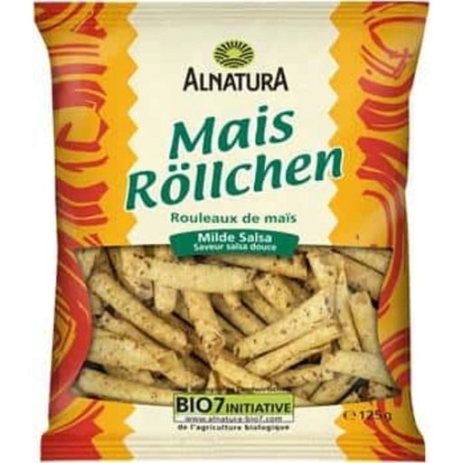 Alnatura Bio kukoricatekercs - Enyhe salsa - 125 g