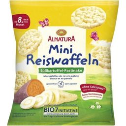 Bio mini riževi vaflji s sladkim krompirjem in pastinakom - 30 g