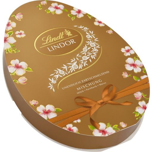 Lindt LINDOR Oster-Blüten Karton Ei Assortiert - 150 g