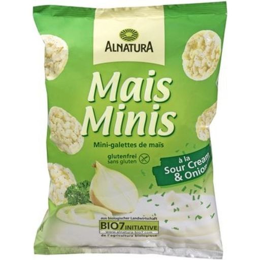 Mini Tortitas de Maíz Bio - Crema Agria y Cebolla - 50 g