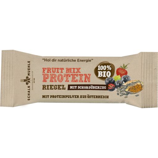 Organiczny baton proteinowy z mieszanką owoców w czekoladzie - 42 g