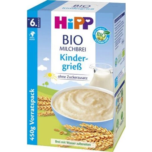 Organic Baby Milk Porridge with Semolina - Large Pack - 450 g