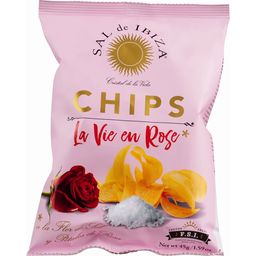 Bramborové chipsy s příchutí růže a fleur de sel